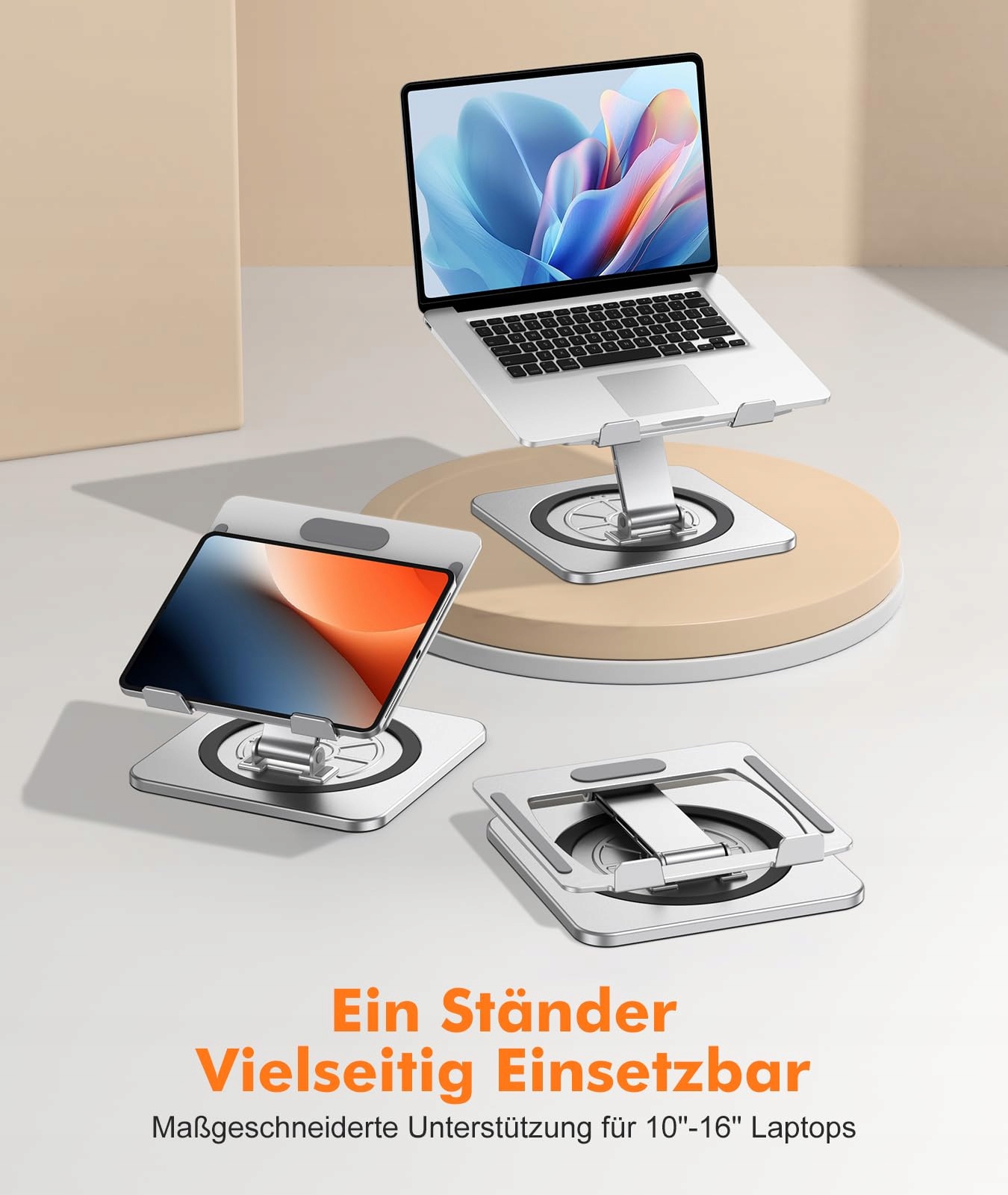 EOIWUY Stojak Na Laptopa Regulowany Ergonomiczny Wentylowany — miniatura 5