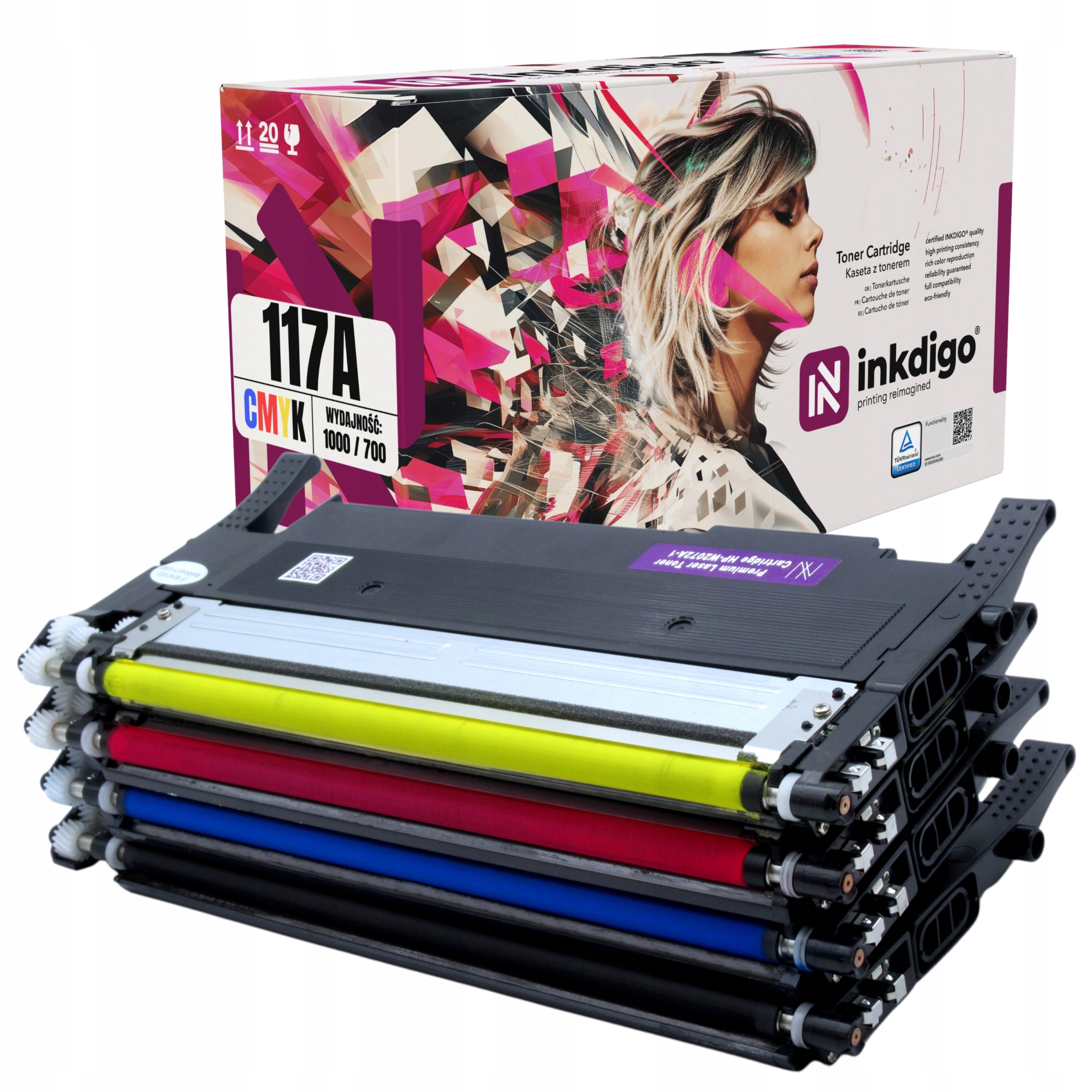 4x Toner Pro Hp Color 150NW Mfp 178 179 S Čipem Hp Laser Mfp 178NW