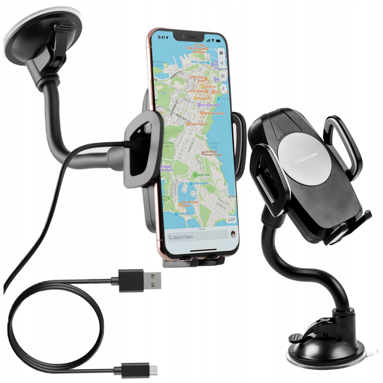 Uchwyt Samochodowy Na Telefon Ładowarka Indukcyjna przyssawka regulowany