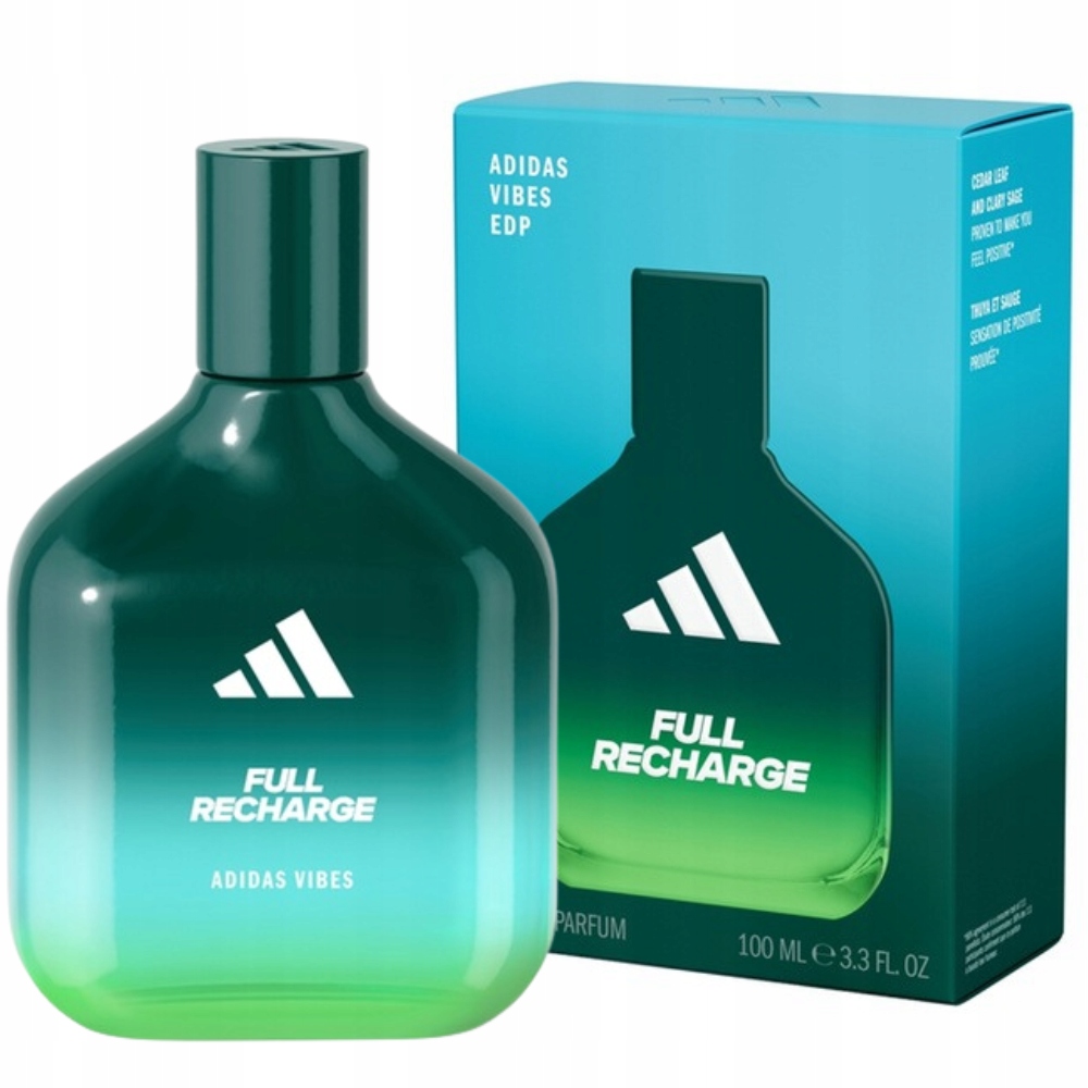 Adidas Vibes Full Recharge Edp Unisex Pánská parfémovaná voda pro ženy 100 ml