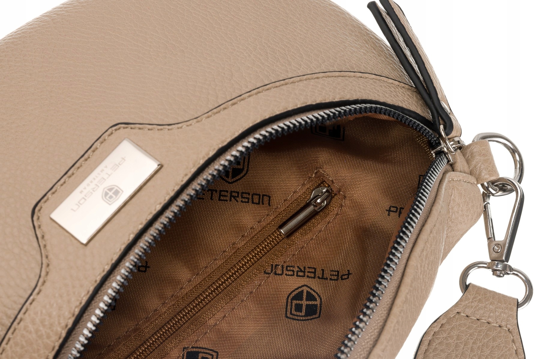 PETERSON pojemna saszetka nerka damska na ramię Wzór dominujący bez wzoru