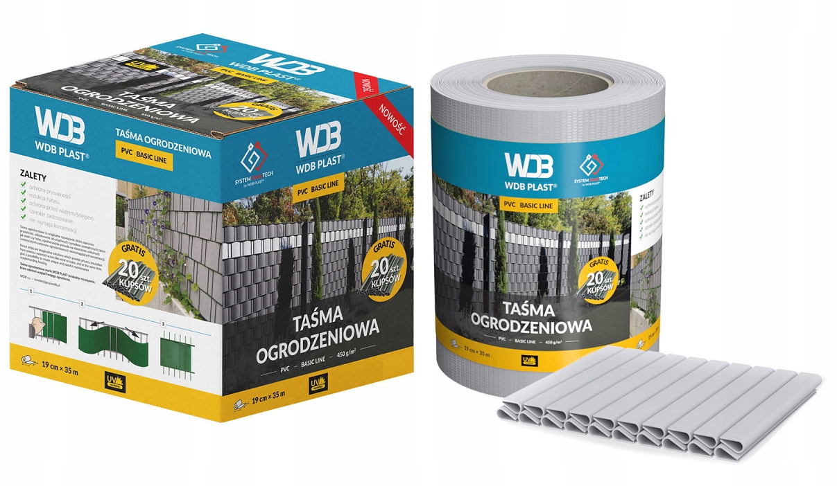 

Wdb Taśma ogrodzeniowa Basic Line szary 7040