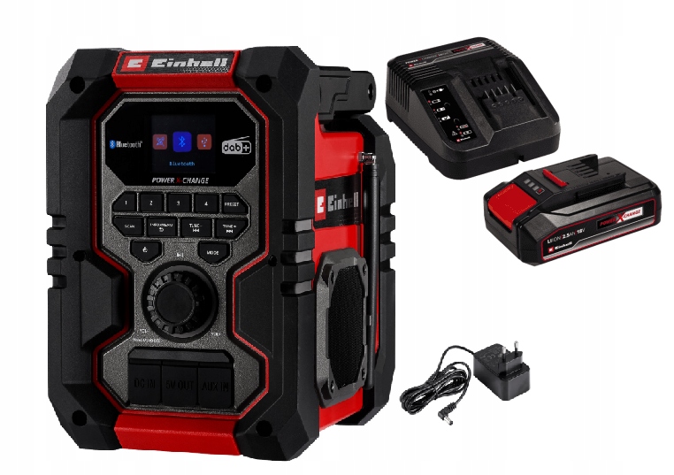 Einhell Akumulátorové Rádio Te-cr 18 Li Dab+/fm/bt Sada Akumulátor 2,5AH