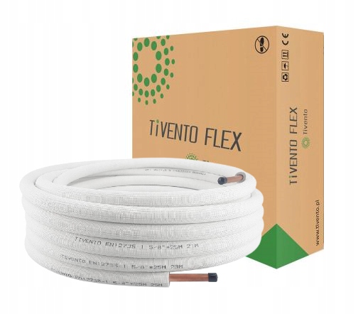 Trubka v obalu 5/8 kruh 25 m Tivento kabel pro klimatizaci