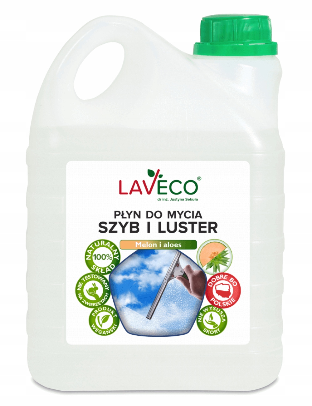 

Naturalny płyn do mycia szyb i luster melon 2l