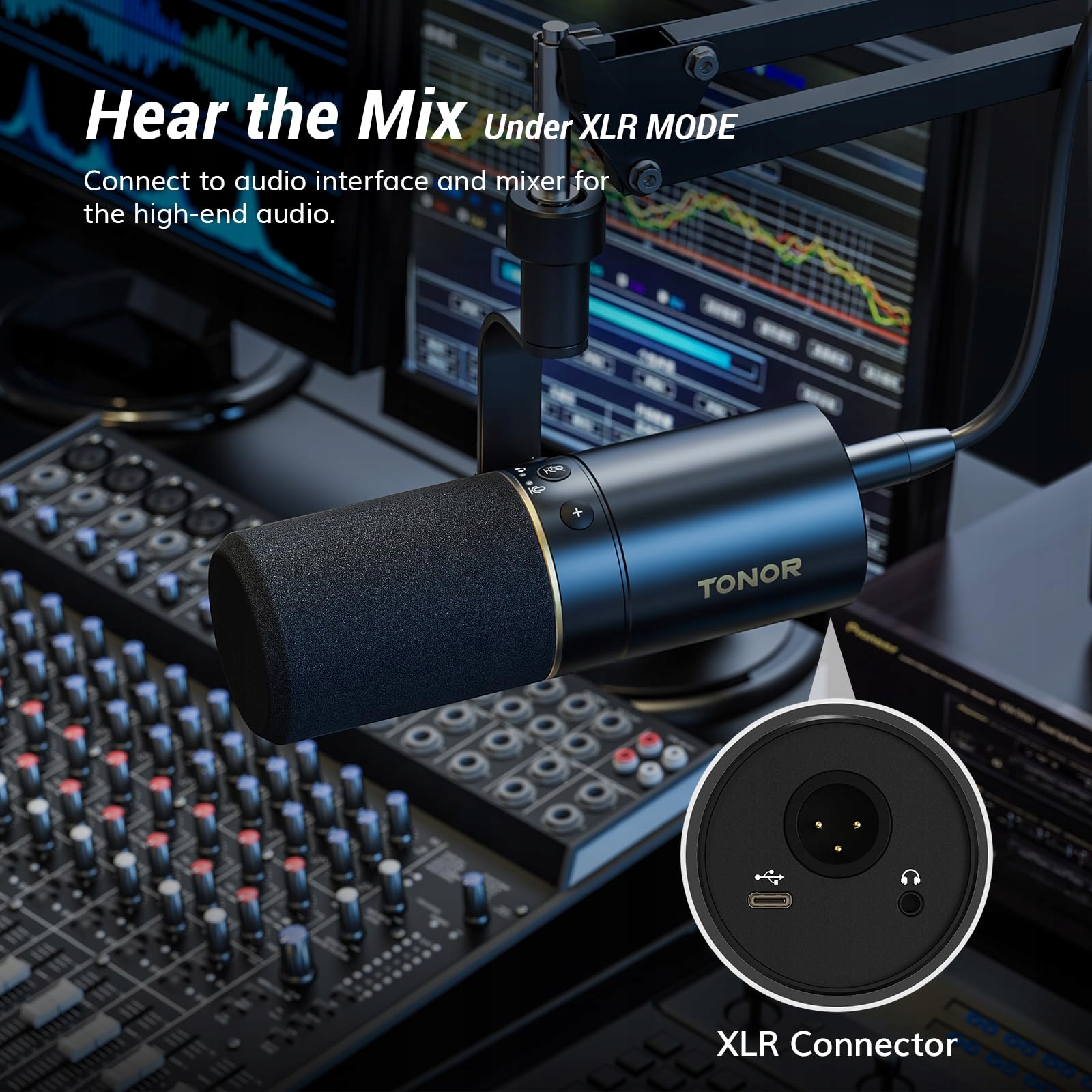 TONOR Mikrofon USB XLR PC z Ramieniem do Podcastów i Streamingu — miniatura 5