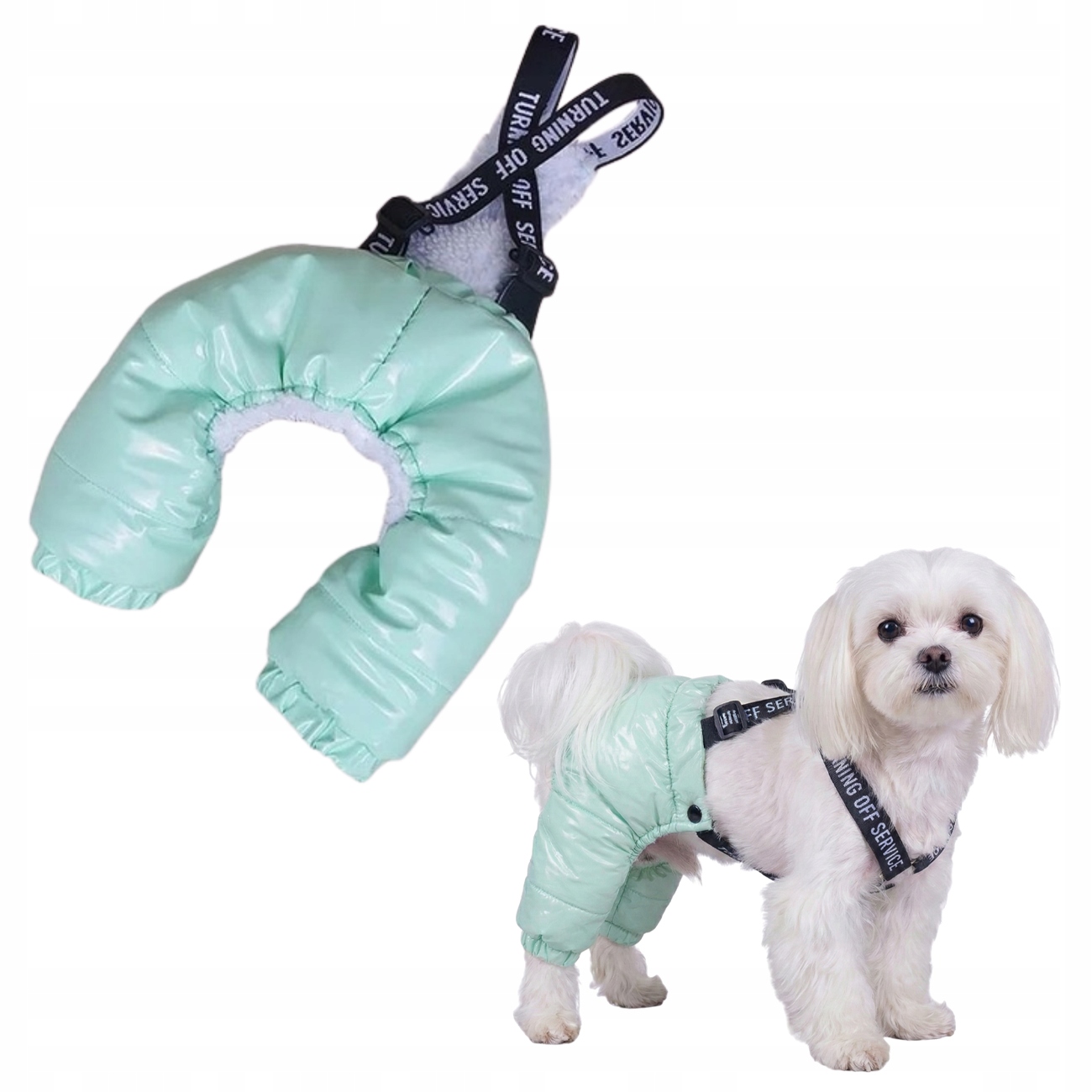 Levně Kalhoty Pro Psa Zateplené, Silné, Teplé Na Ramenních Popruzích Pro Dlouhého Psa Hank S