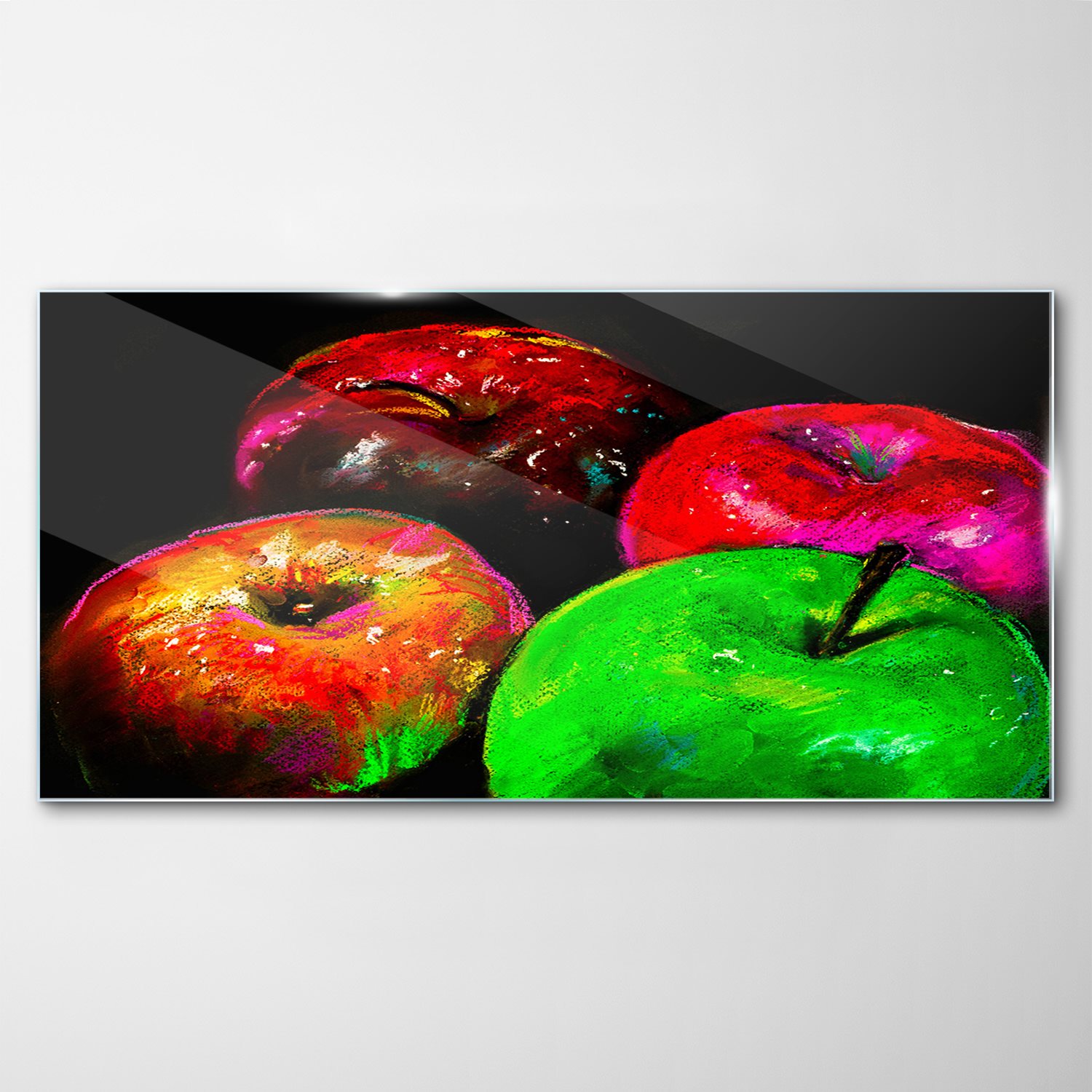 

Hartowany Obraz Szklany Jabłka Owoce Sztuka 120x60