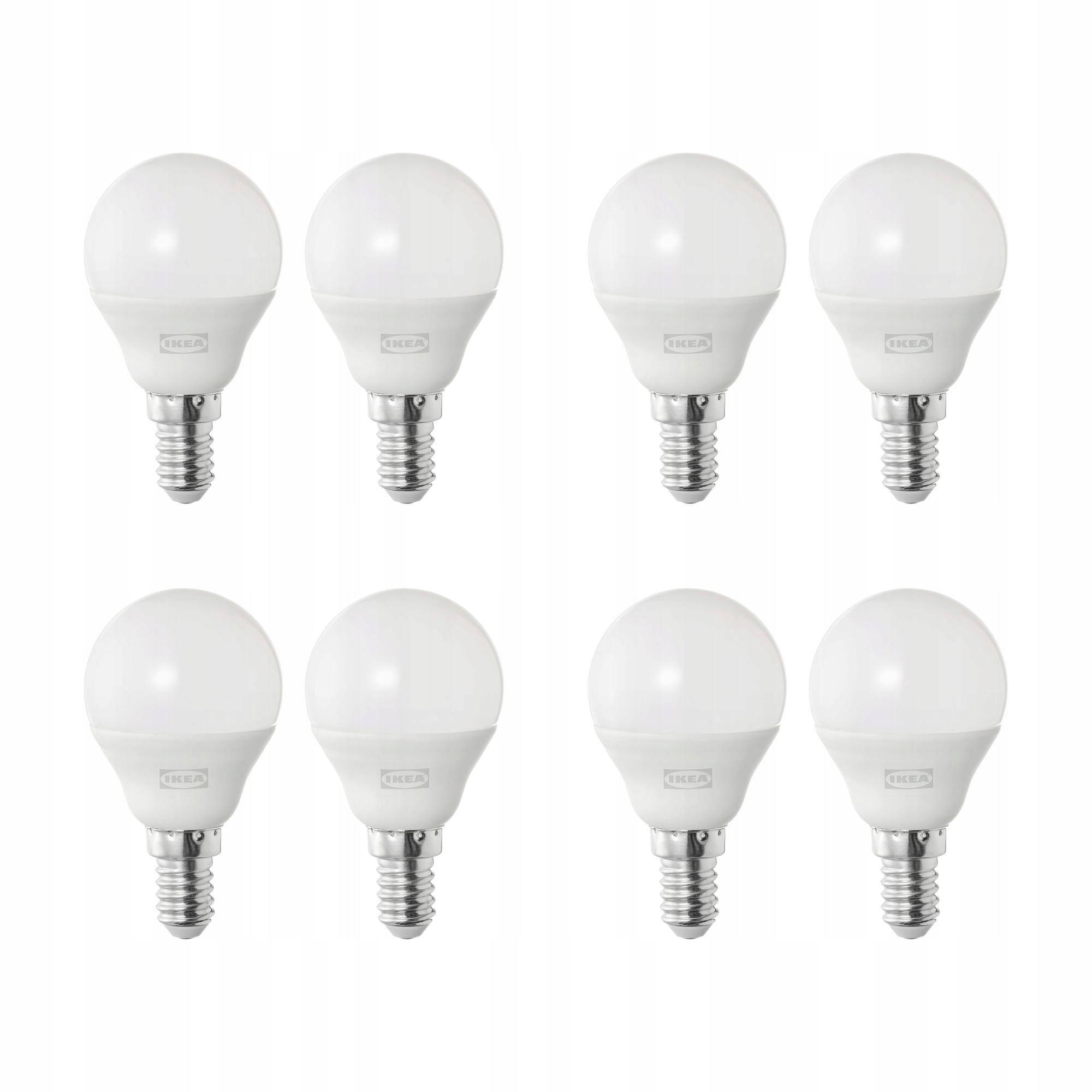 4 ks Led žárovka E14 470 lumenů opálová koule 2 ks Solhetta