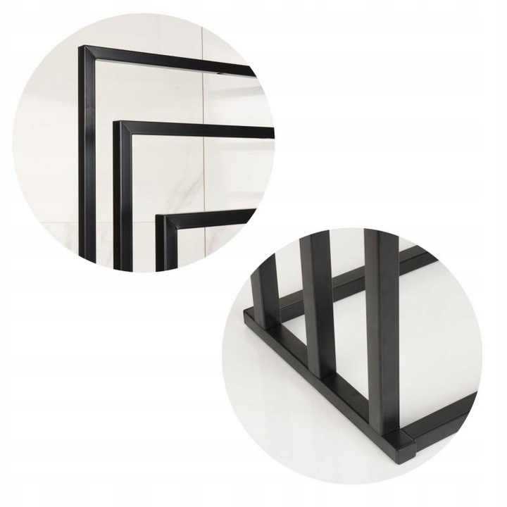 WIESZAK STOJAK NA RĘCZNIKI LOFT INDUSTRIALNY BLACK Wysokość mebla 80.5 cm