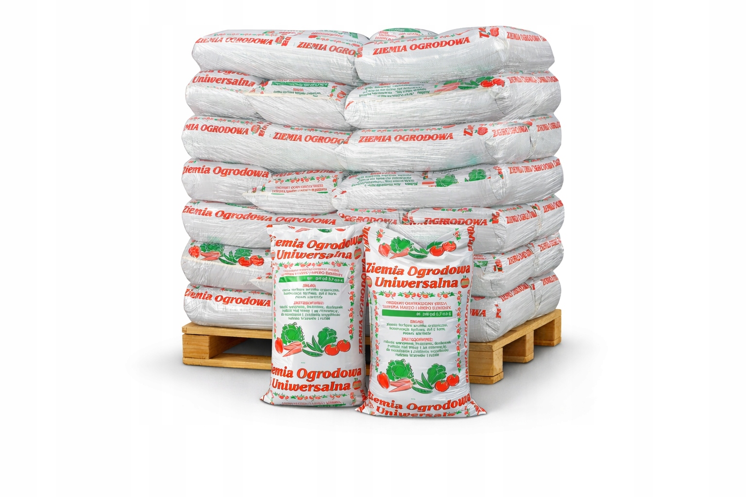 Ziemia Ogrodowa 1200L (20x60L) do Warzyw, Trawnika, Kwiatów Uniwersalna