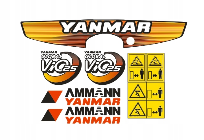 Samolepky Ammann Yanmar Vio 25