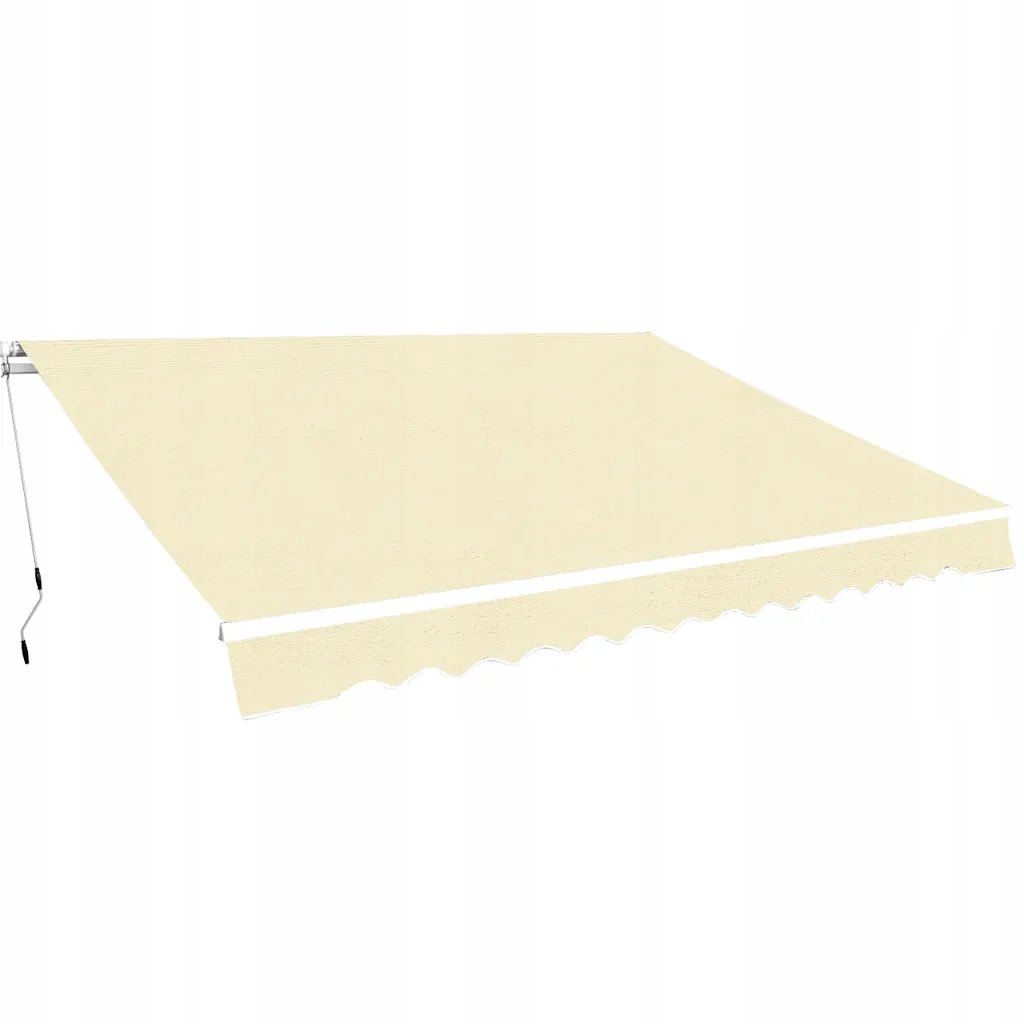 Skládací markýza krémová 400x300 cm s hliníkovou konstrukcí
