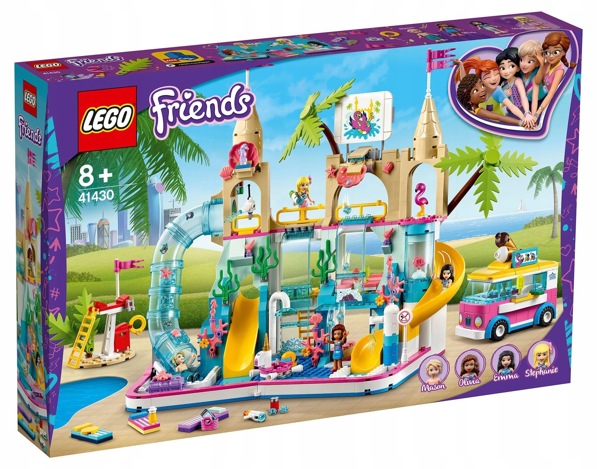 LEGO FRIENDS 41430 LETNIA ZABAWA W PARKU WODNYM