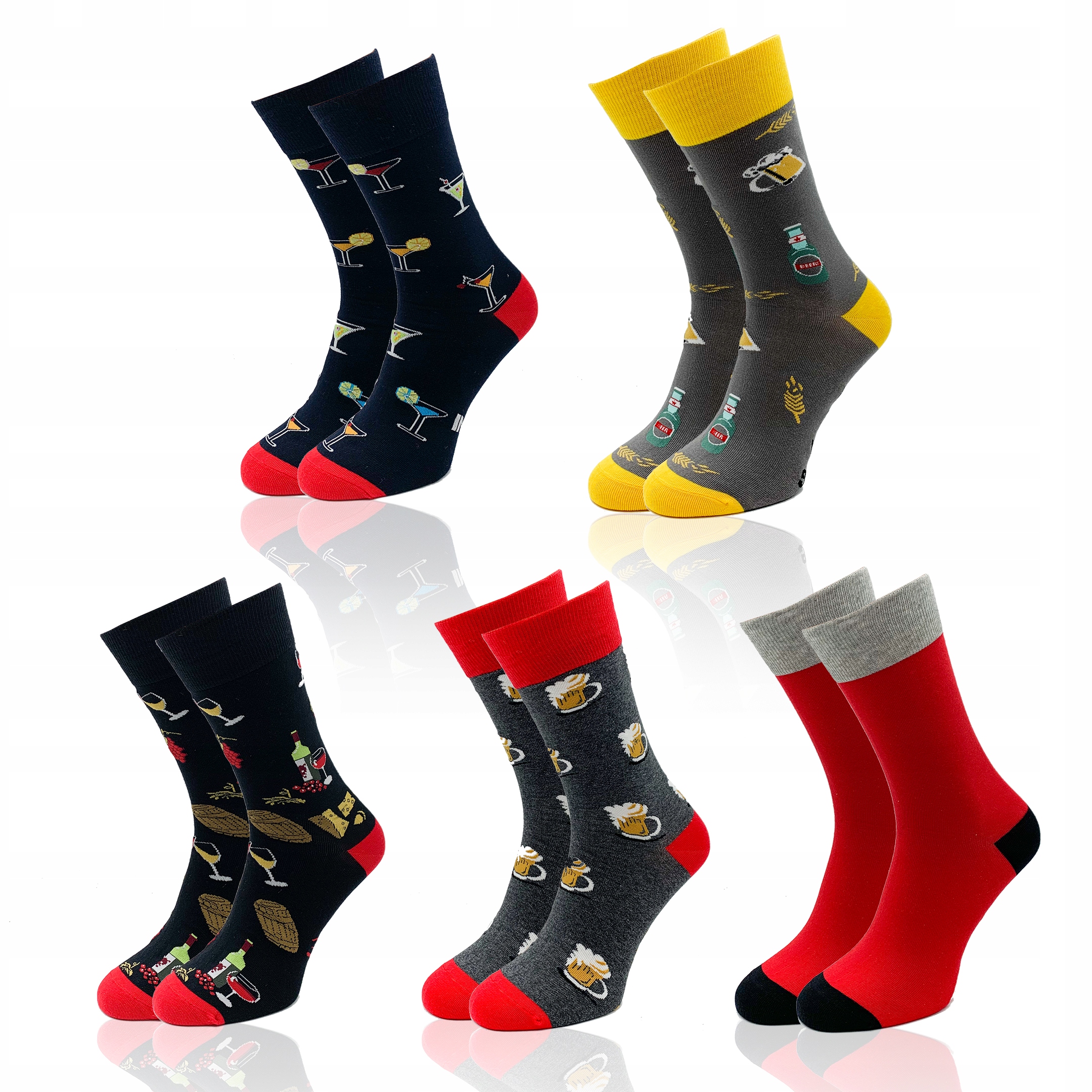 

5x Skarpety Męskie Bawełniane Aura.Via Roz 43-46