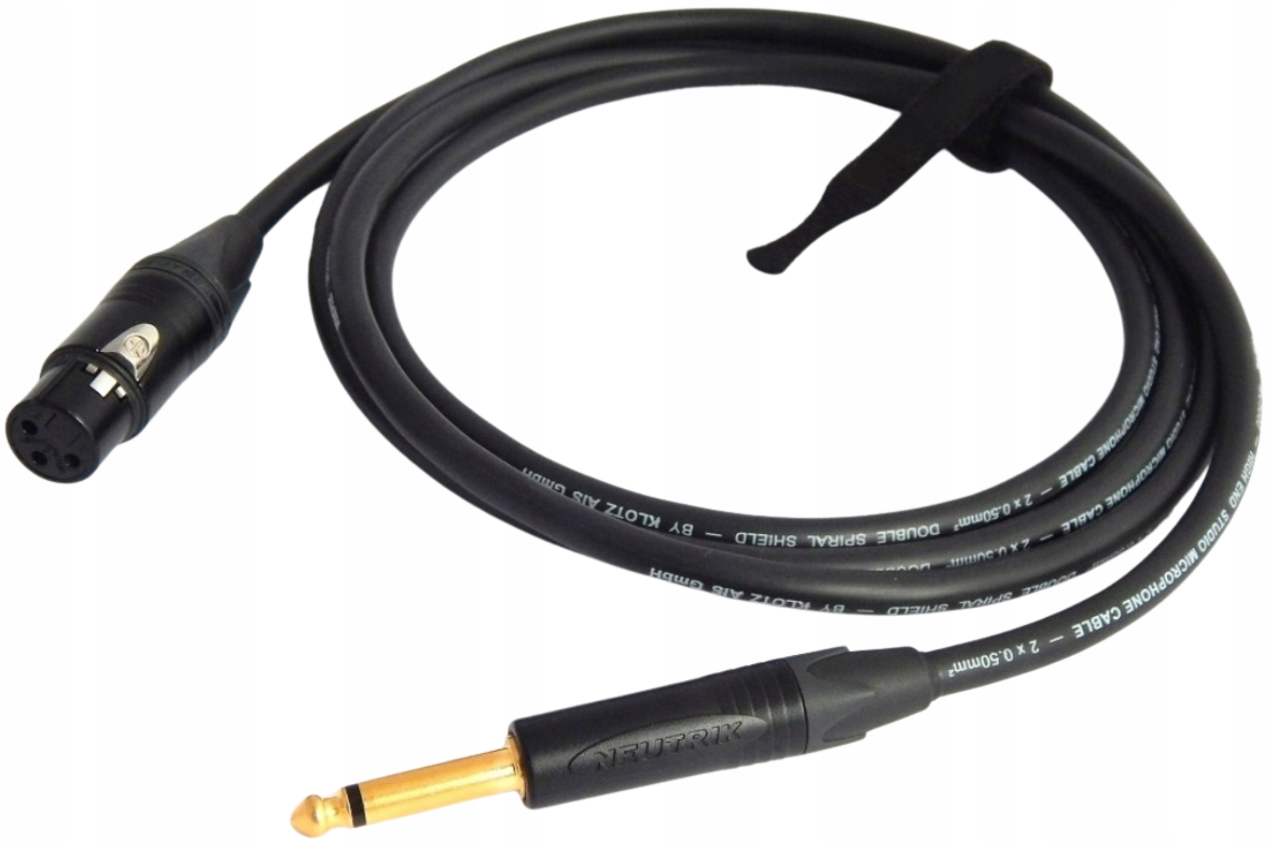 Klotz MC5000 Xlr Samice Jack 6,3 mm Mikrofonový Kabel 0,5 m