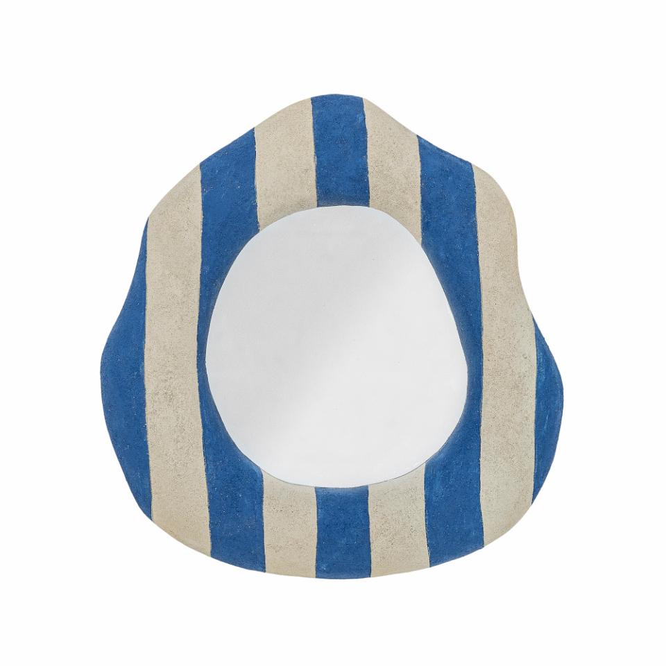 Bloomingville Travis Zrcadlo v rámu z pryskyřice modré