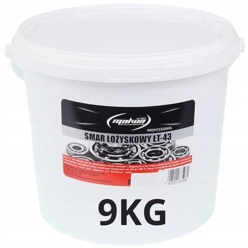 Ložiskové Mazivo Pre Ložiská LT-43 Tawot Zelené 9 Kg Towot LT-4 S3 Lítiové
