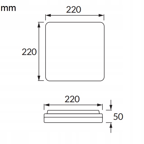 PLAFON ZEWNĘTRZNY LED 18W IP55 LAMPA NA ZEWNĄTRZ ŁAZIENKOWA BARWA NEUTRALNA Rodzaj gwintu zintegrowane źródło LED