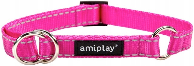

AmiPlay Refl Obroża Odblask Zacisk Róż 40-60/2,5