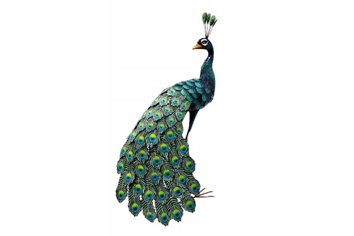 Paw Wspaniały figura ogrodowa ptak dekoracja 85 cm