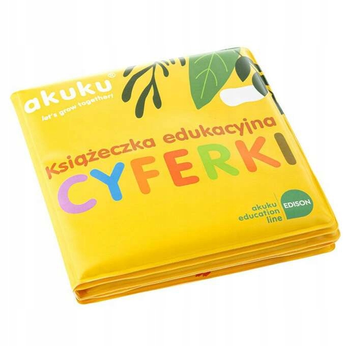 

Akuku książeczka do kąpieli miękka Cyferki 6m+