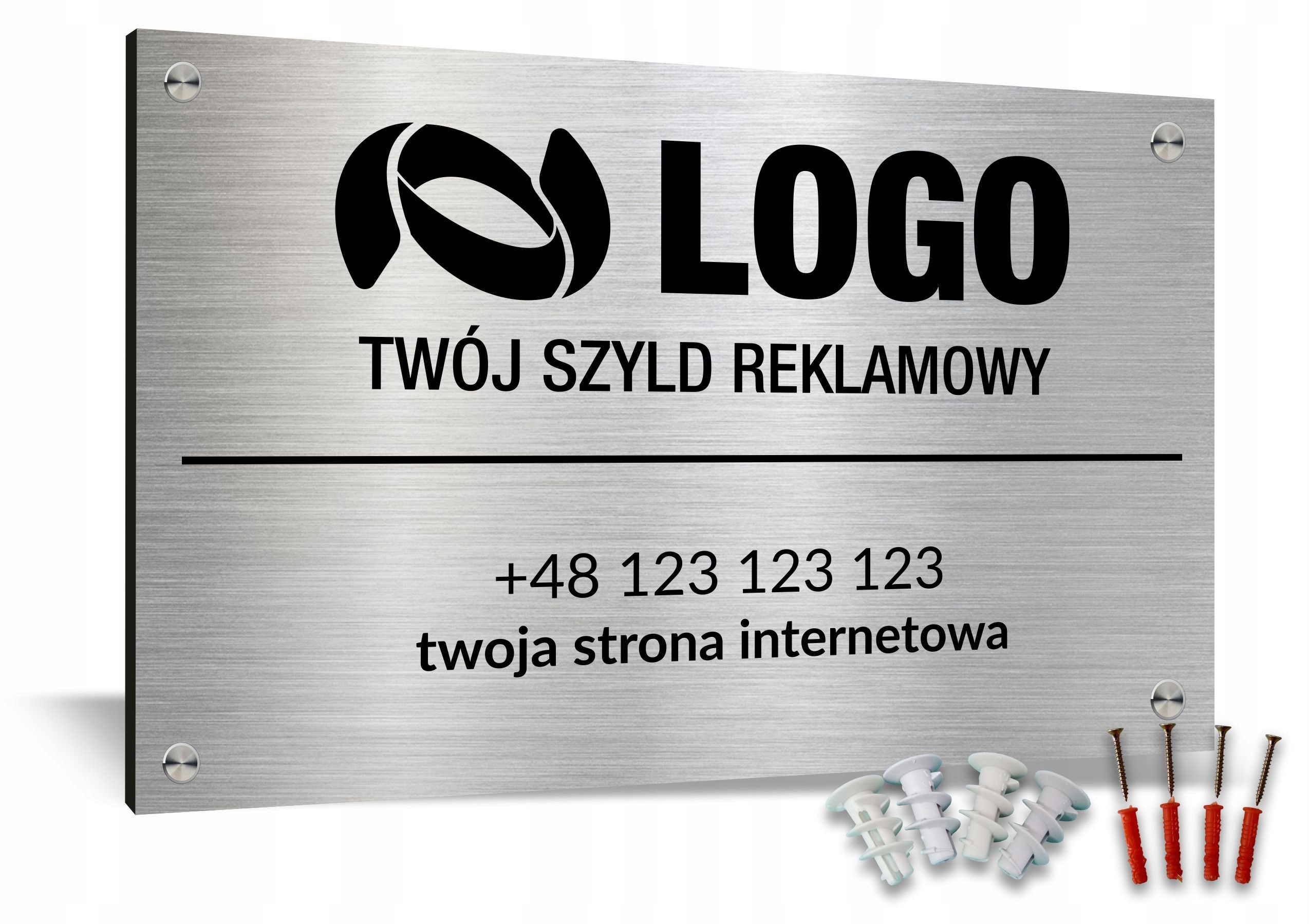 

Szyld Tabliczka Tablica z nazwą Logo Druk Uv