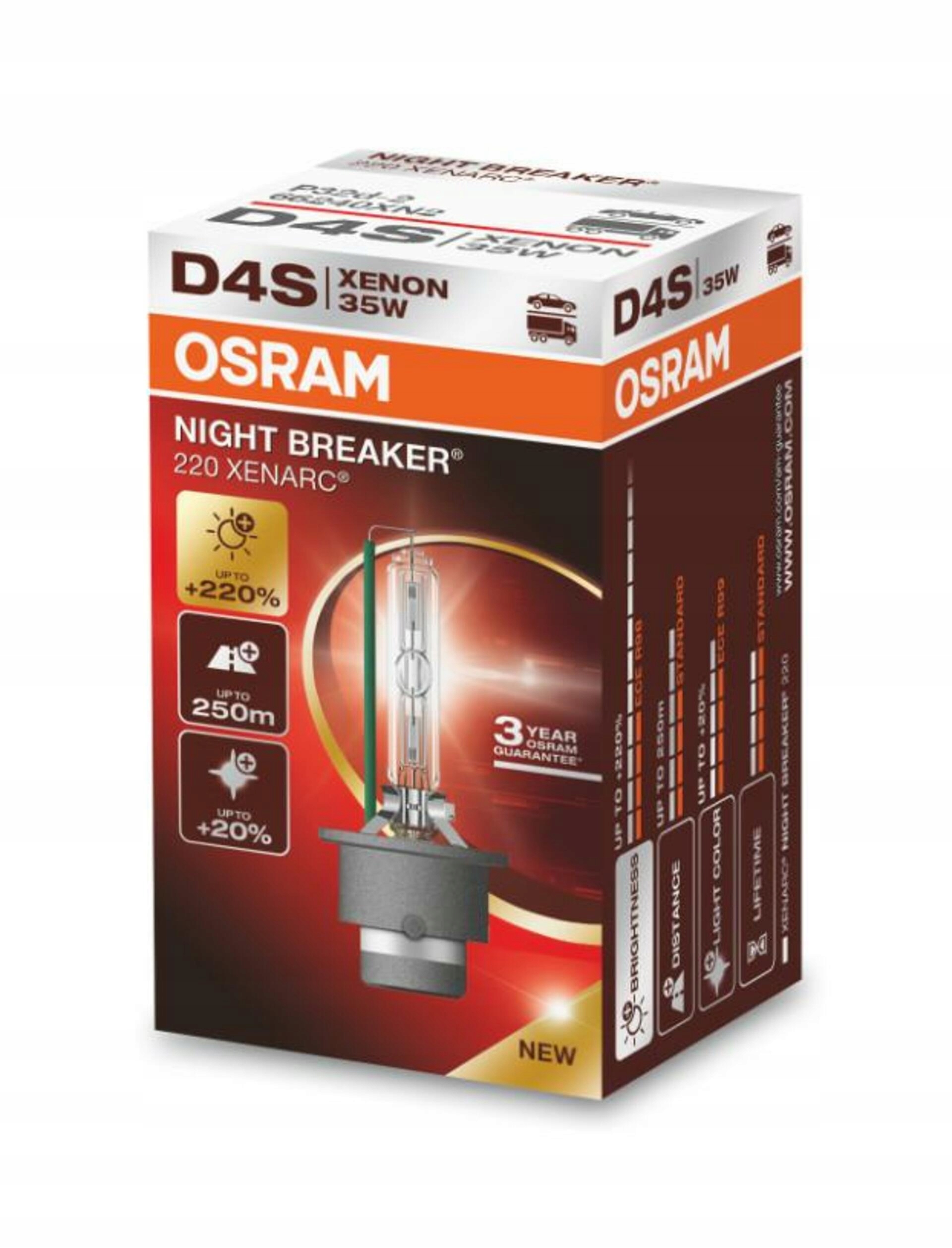Osram D4S 35W Xenarc Night Breaker Laser +220% xenónová výbojka 1ks