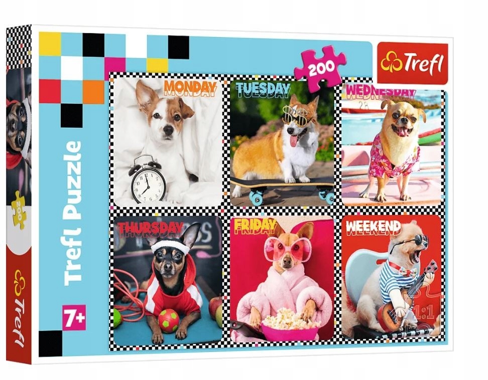 

Puzzle 200 Psy Wesołe Pieski