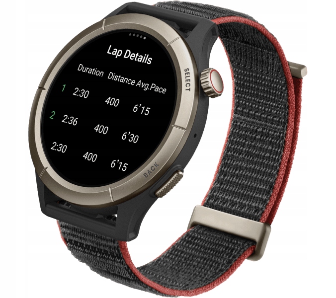 Розумний годинник Amazfit Cheetah Pro Run Track з чорним титановим сплавом, сумісний з системами Android iOS