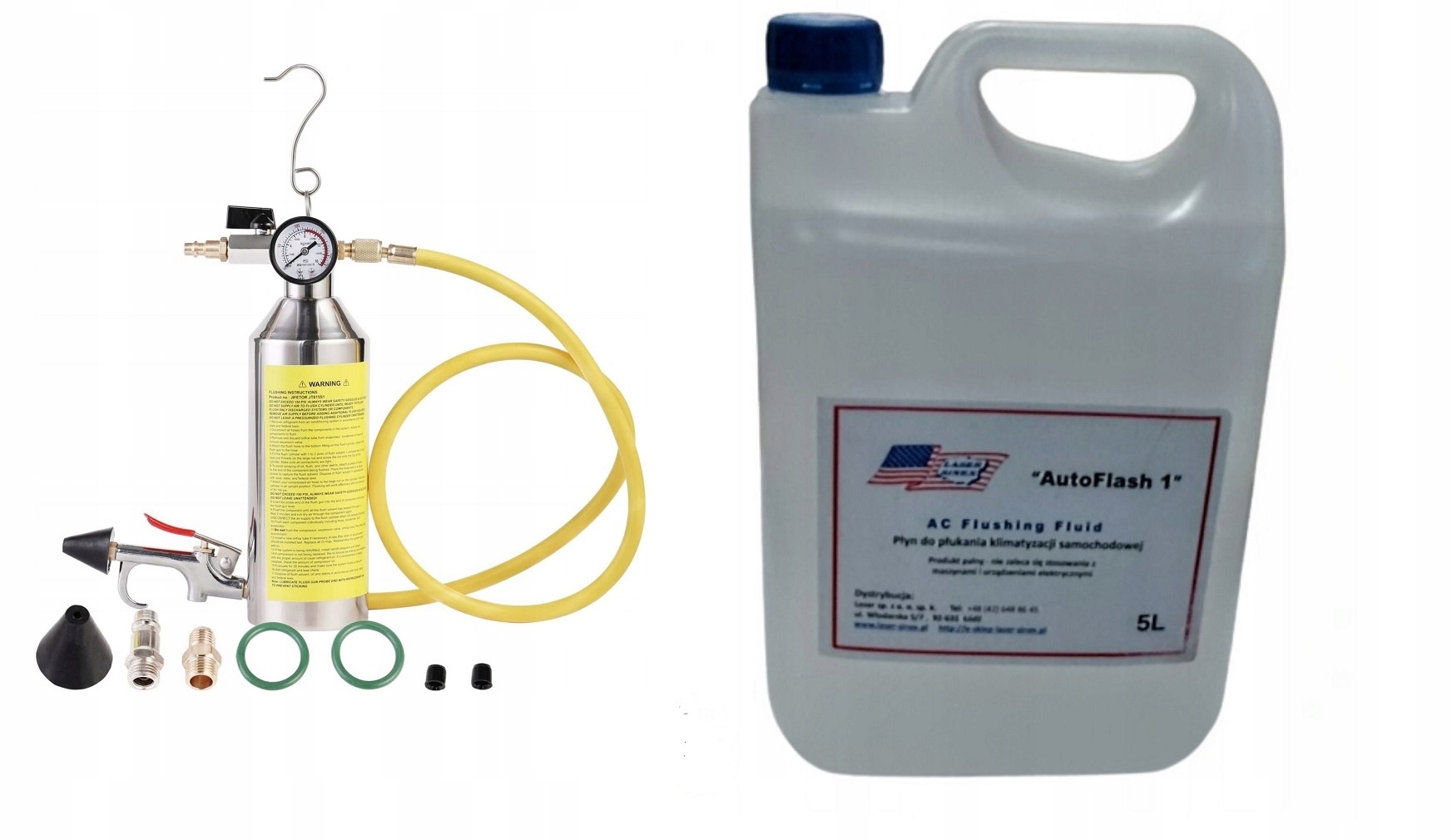 Cylinder na oplachovanie klimatizácie s tekutinou 5 l