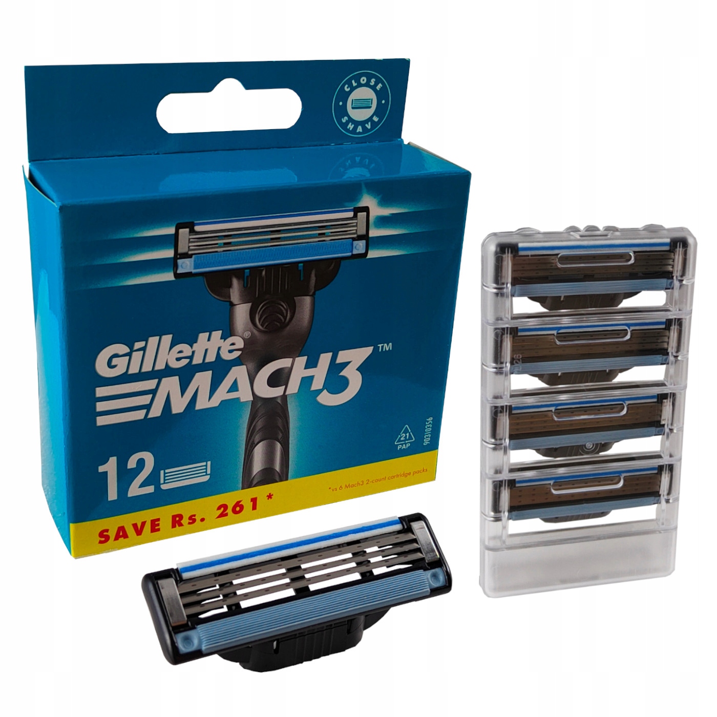 

Wkłady Ostrza Wymienne Gillette MACH3 12szt