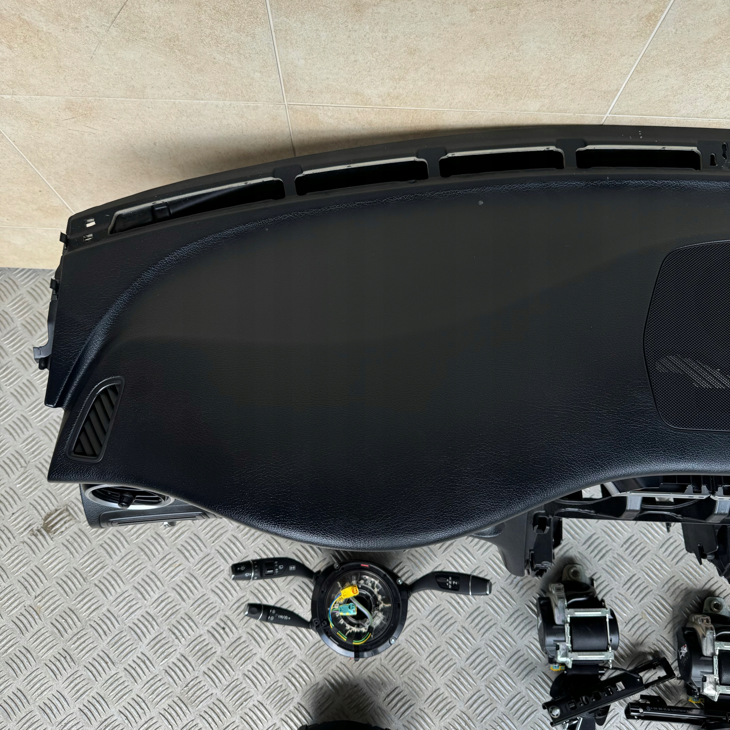 dashboard complete airbag console tension belts cockpit MERCEDES GLC W253 2017 ROK