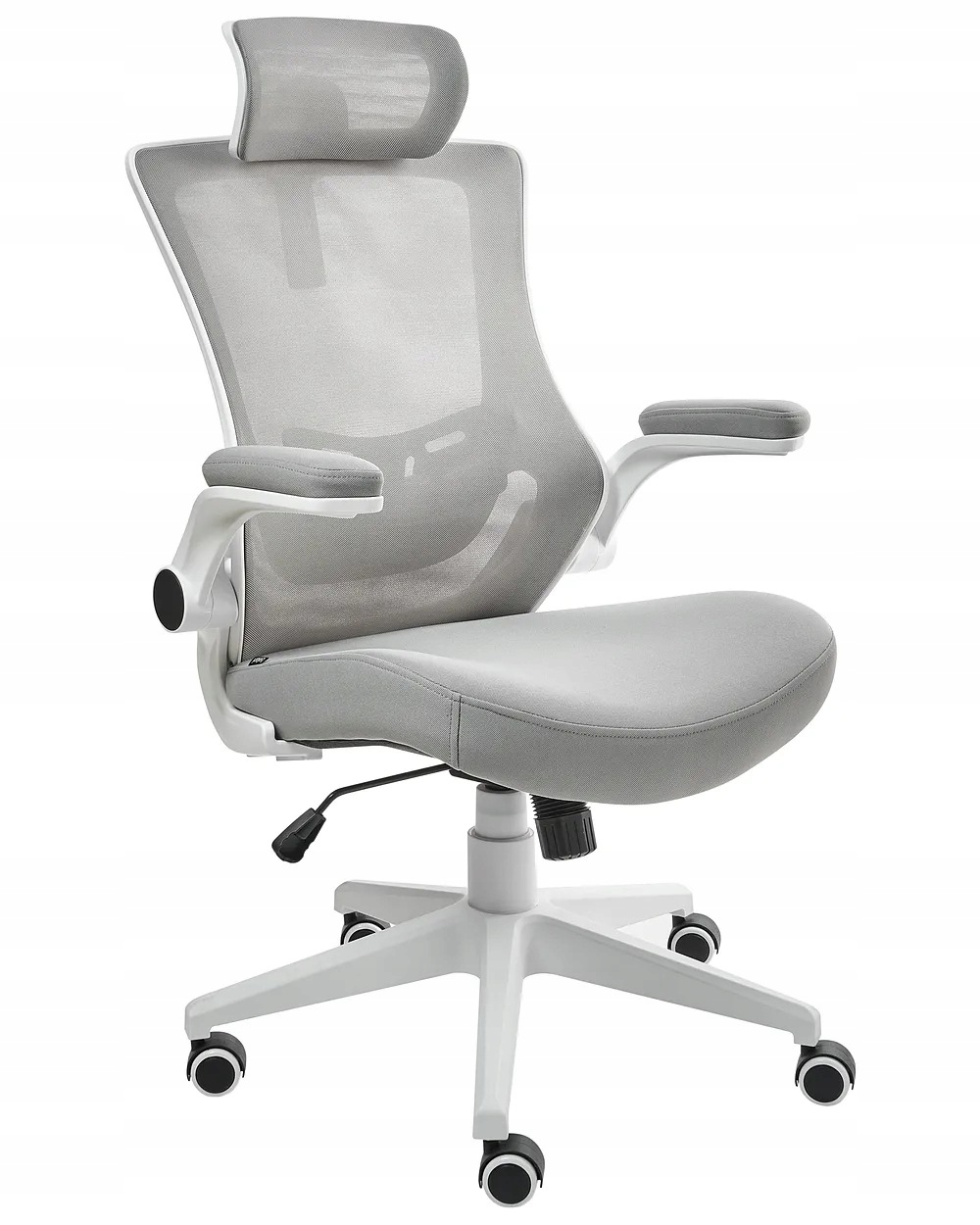 Kancelářská Židle Ergonomická Herní Židle Pevná Otočná Šedá Holubí
