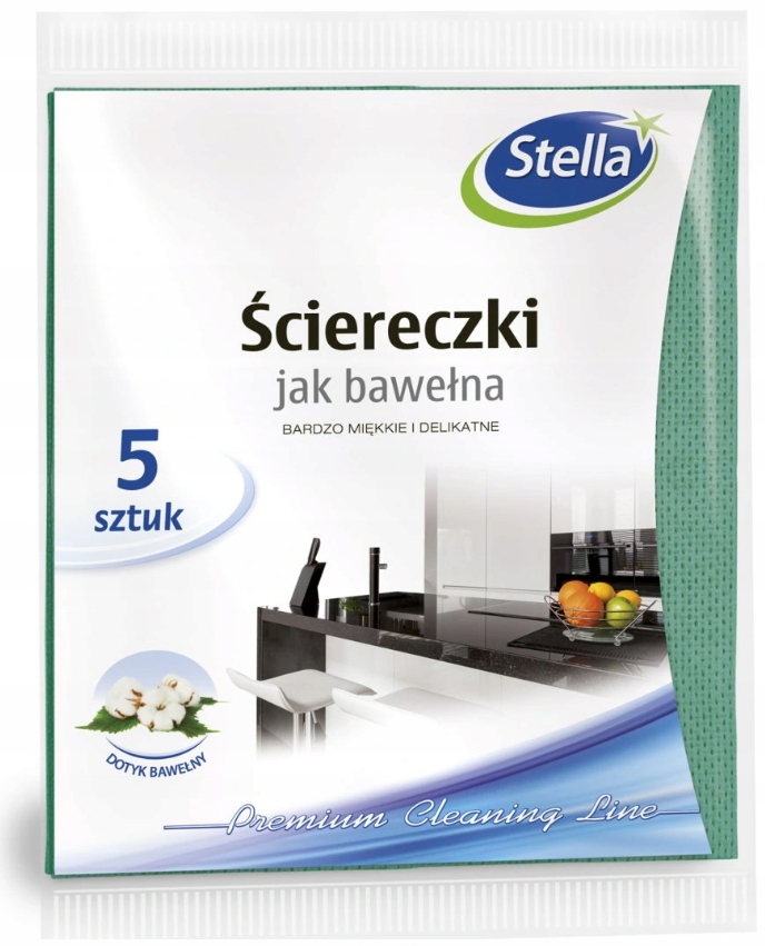 

Stella Ściereczki jak Bawełna 5szt. 100% Wiskoza