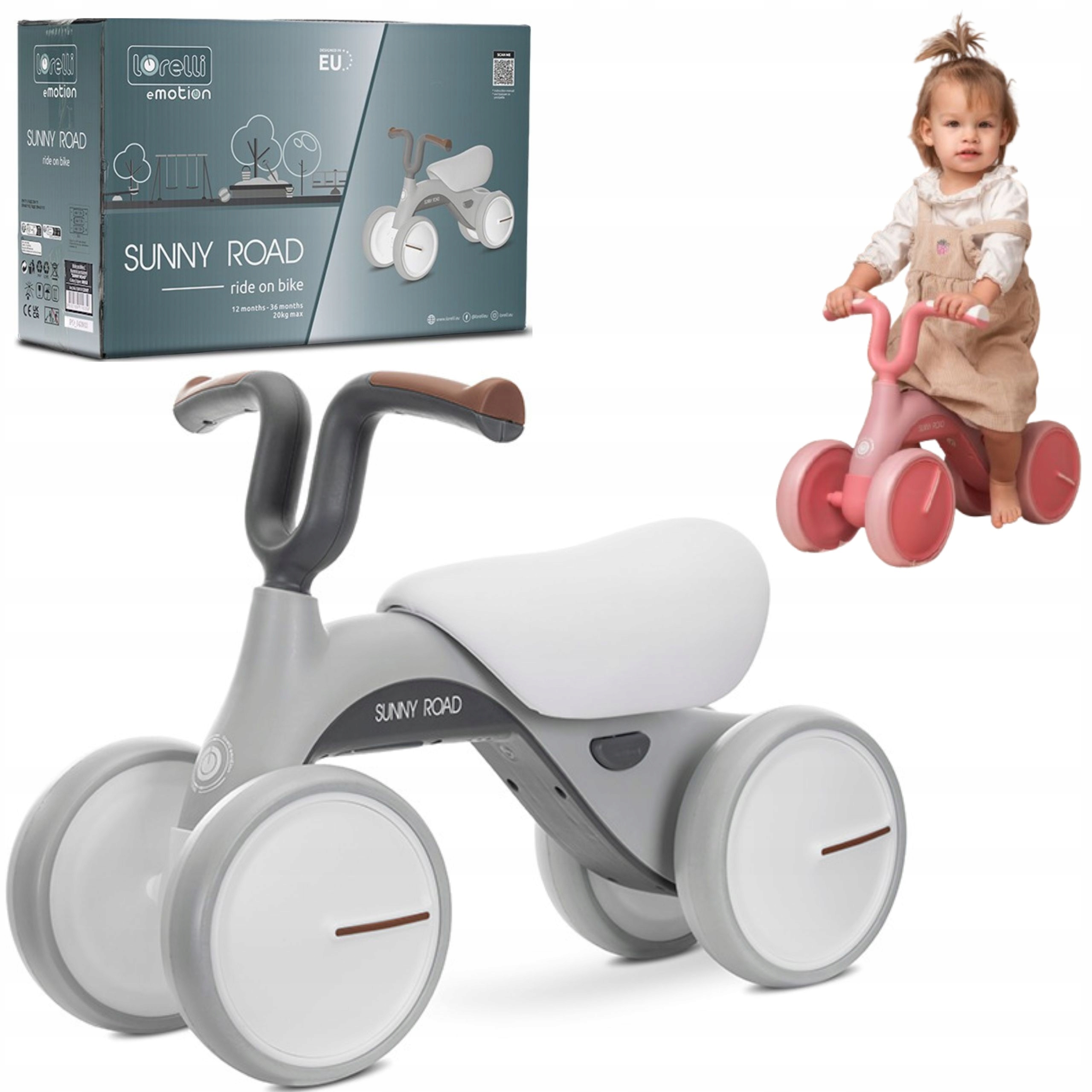 Rowerek biegowy jeździk dla dziecka na roczek urodzinki muzyczka