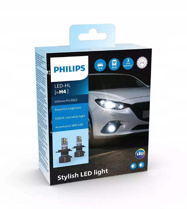Žiarovka H4 Led Kit 20W/6000K/PHILIPS/2KS