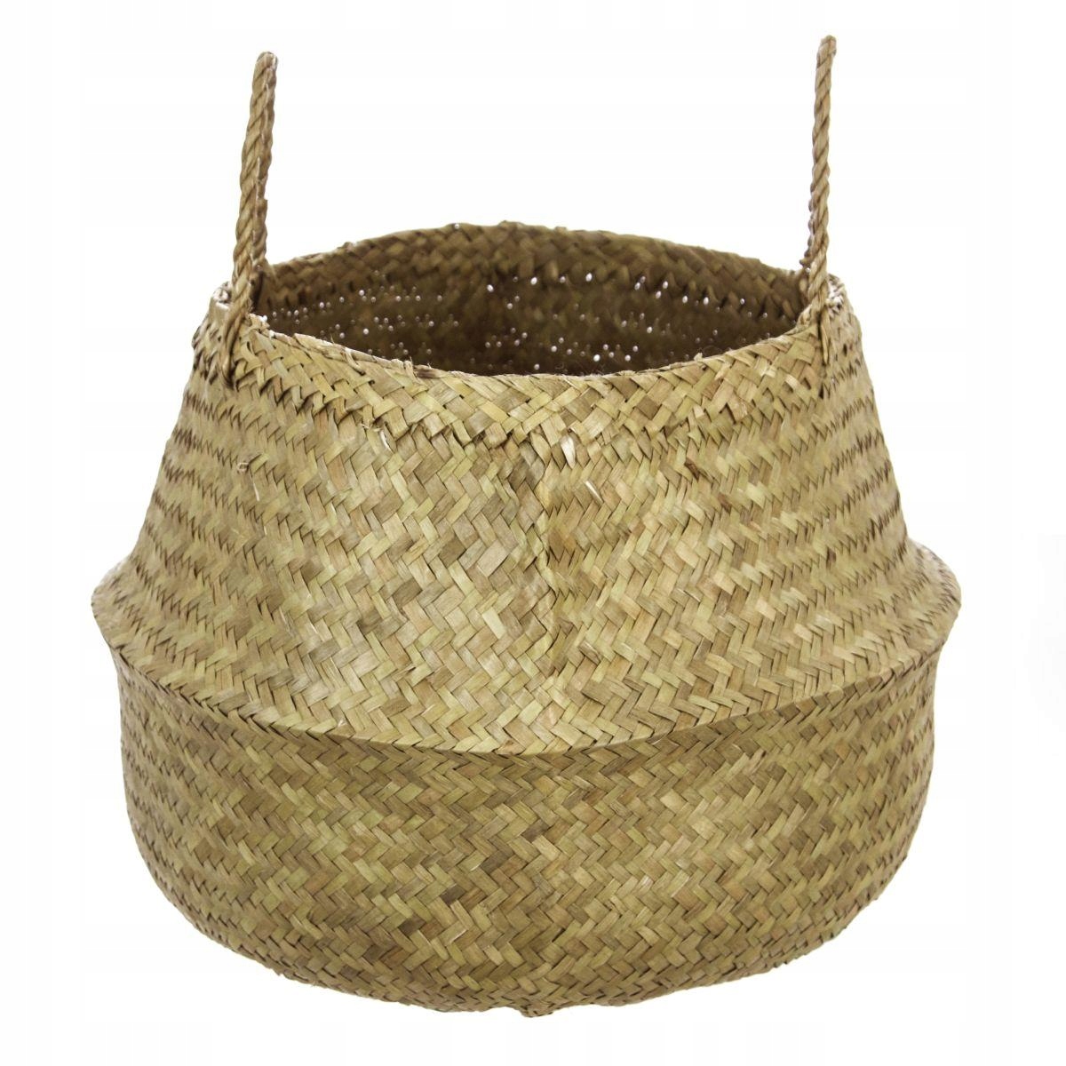 

Kosz z trawy morskiej boho scandi naturalny XL