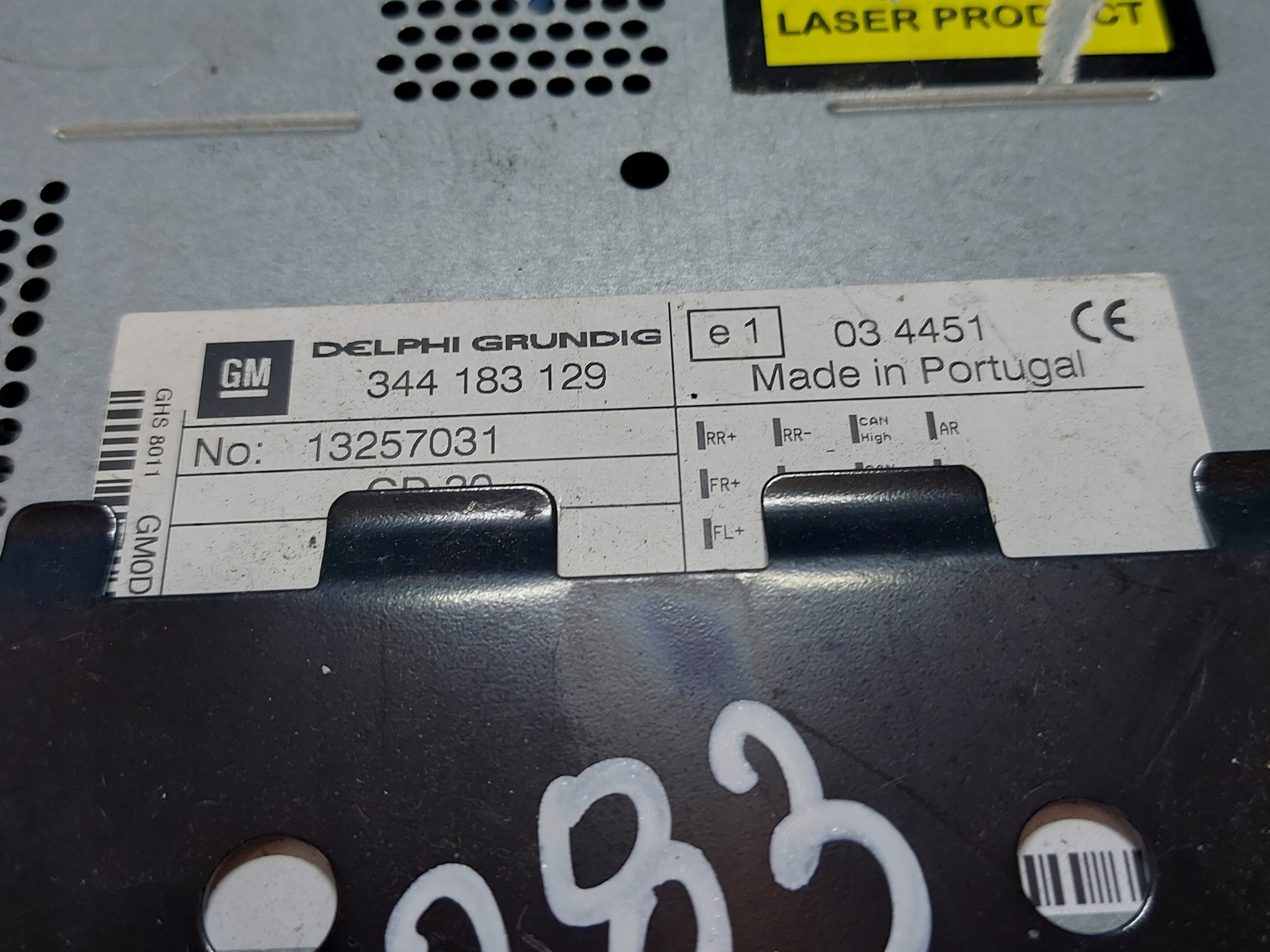 RADIO EKRAN ASTRA H CD30 344183129