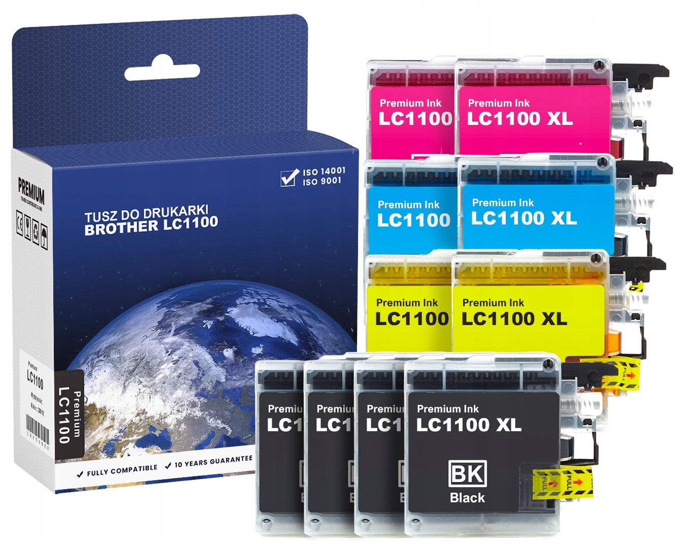 

10x Tusz Do Brother DCP-145C 165C 195C 375CW XL