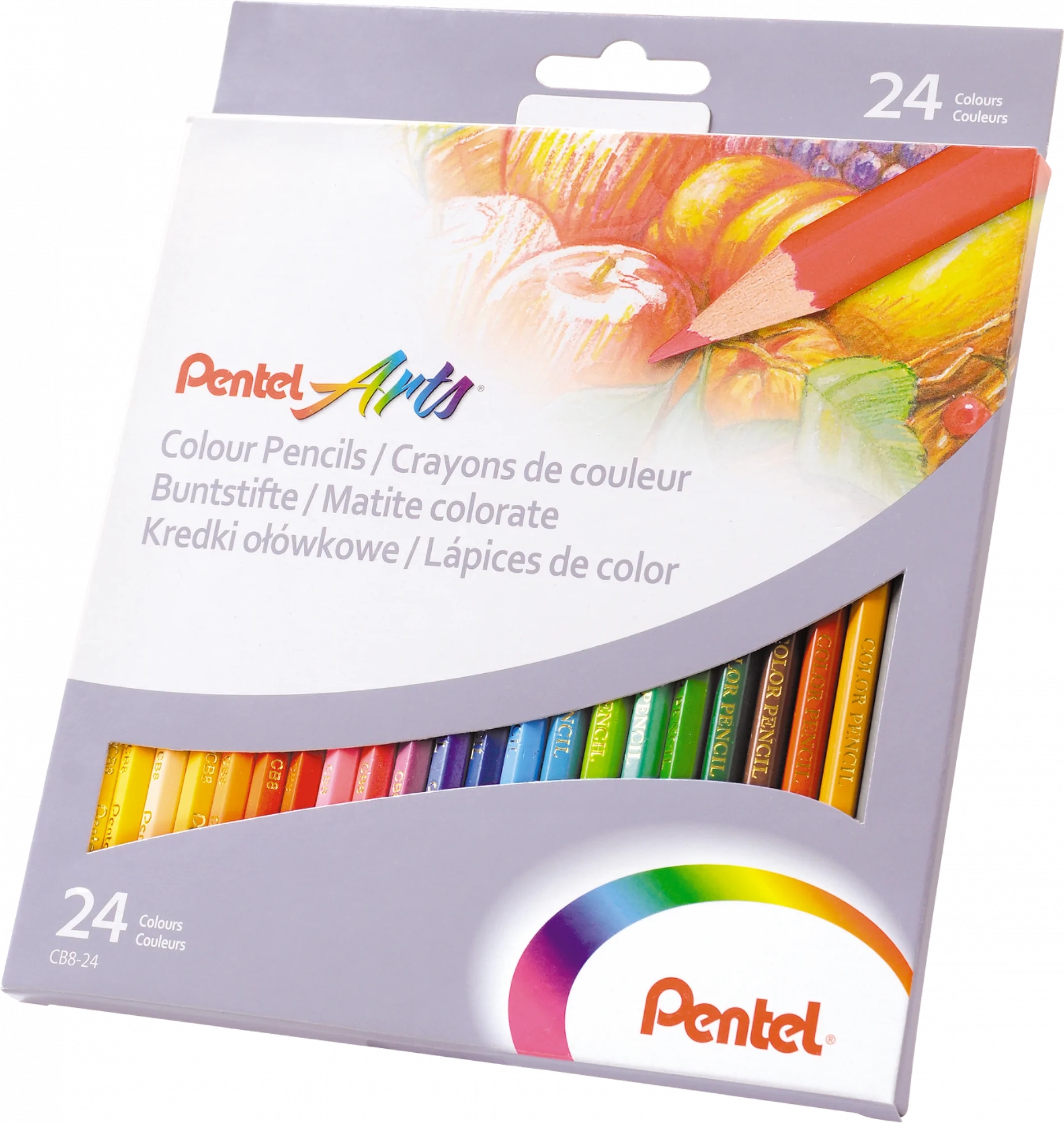 

Kredki ołówkowe Pentel Art niełamliwe 24 kol