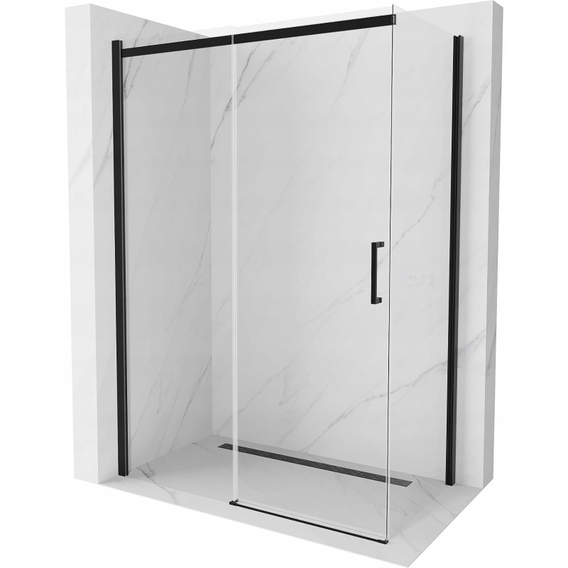 Mexen Omega rozsouvací sprchový 160 x 90 cm, Černá