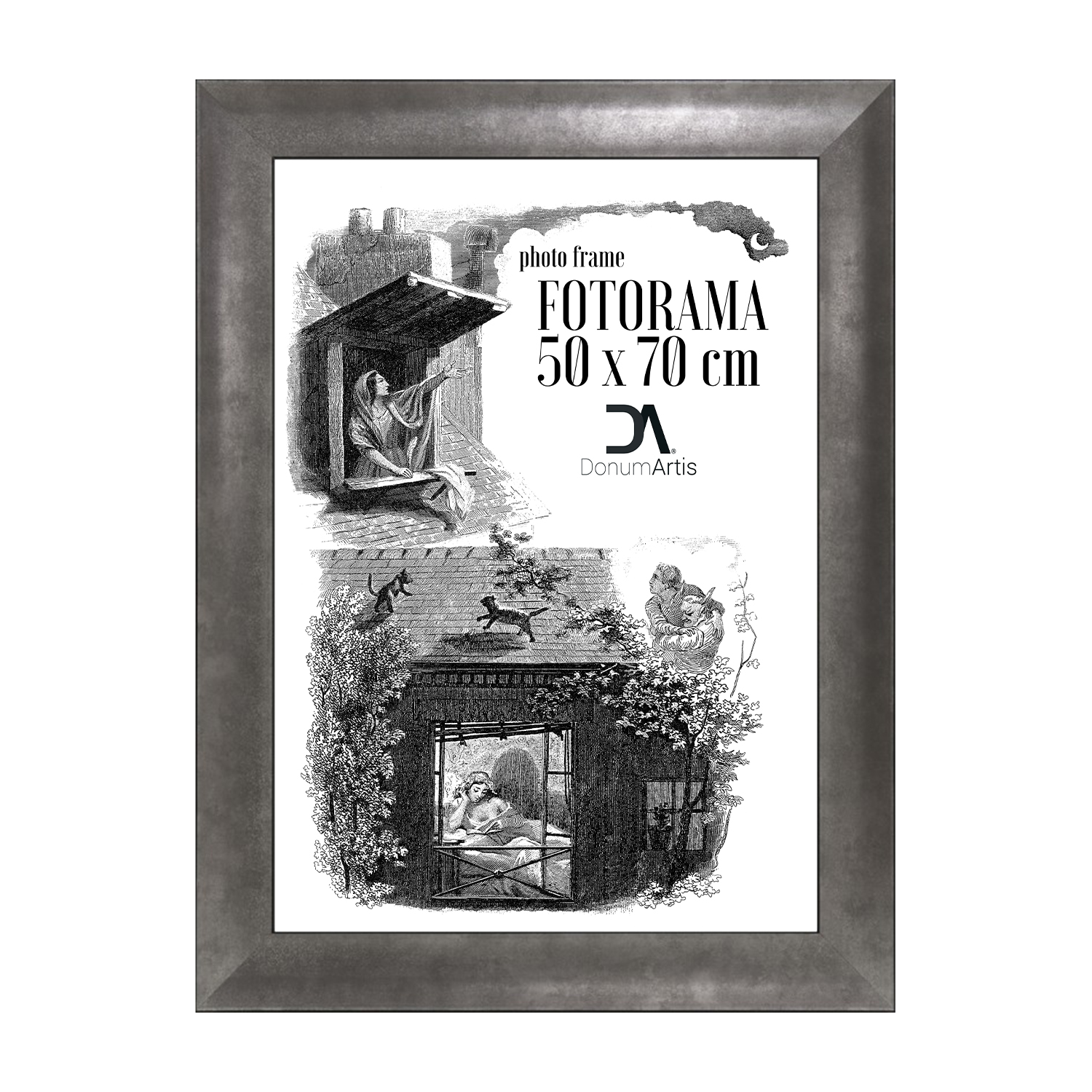 Fotorám Toscana 50x70 grafitový interiérový řád