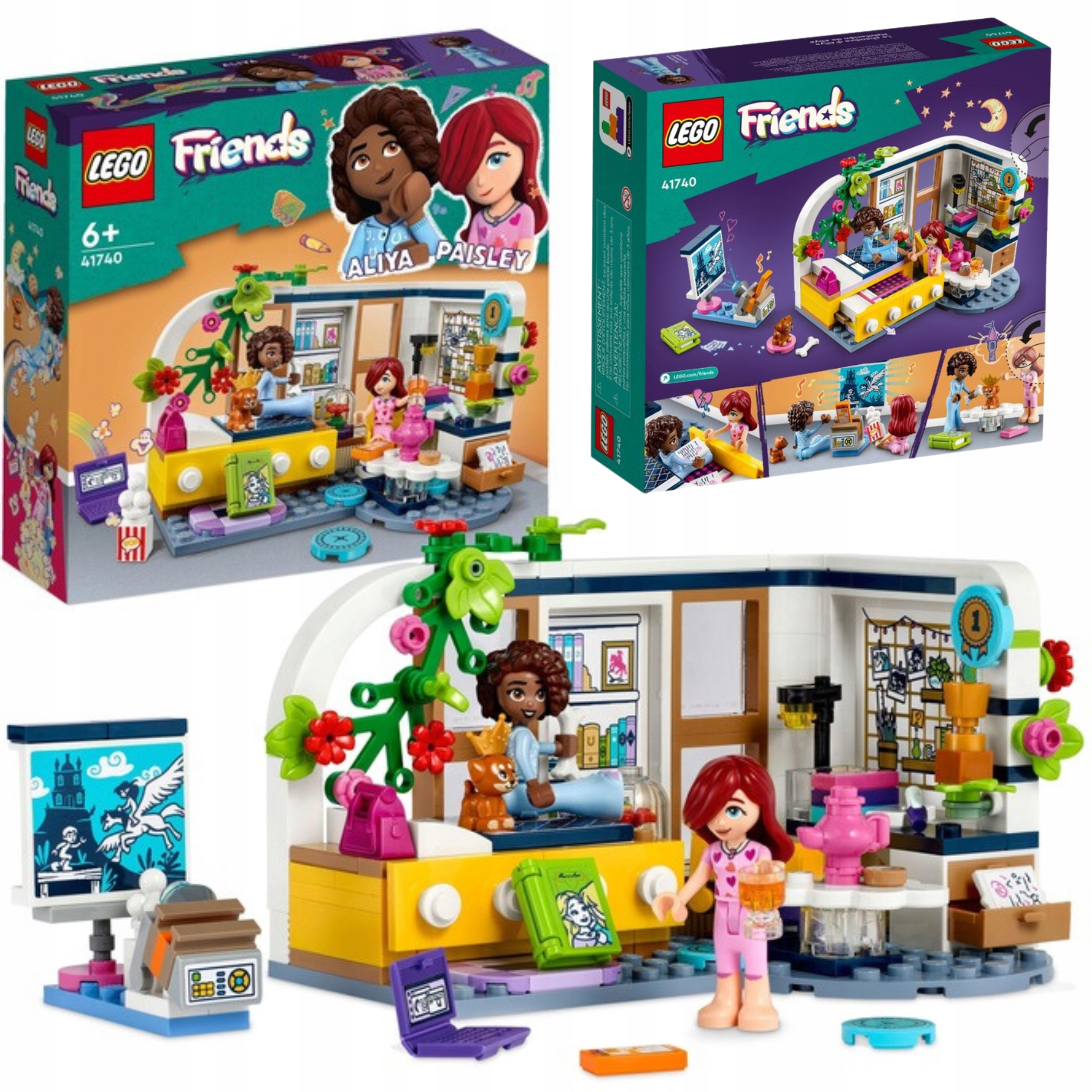 Lego Klocki Friends 41740 Pokój Aliyi Piżama Party 209 Elementów Zabawka