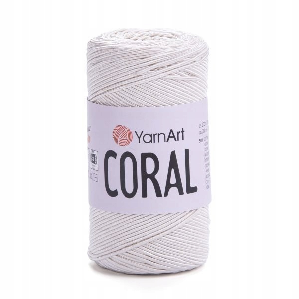 YarnArt Coral 1901 šedá příze, sada 5 x 200 g 200 m