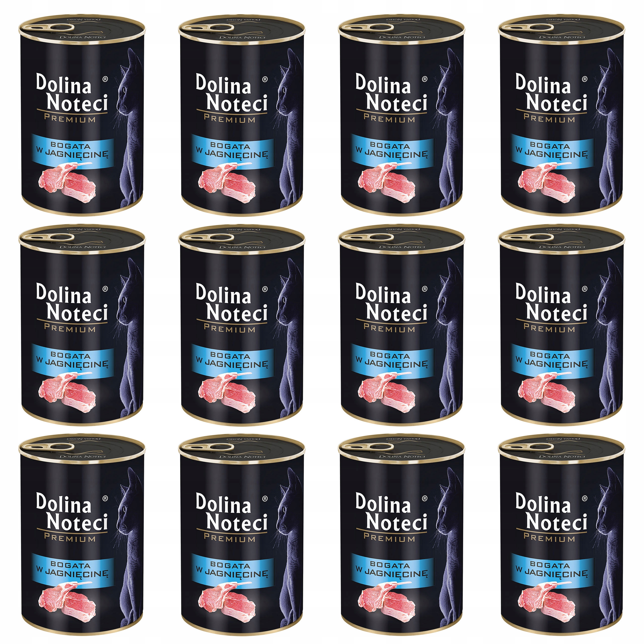 Levně Dolina Noteci Premium Krmivo mokré pro kočky Jehněčí 12 x 400 g bez obilovin