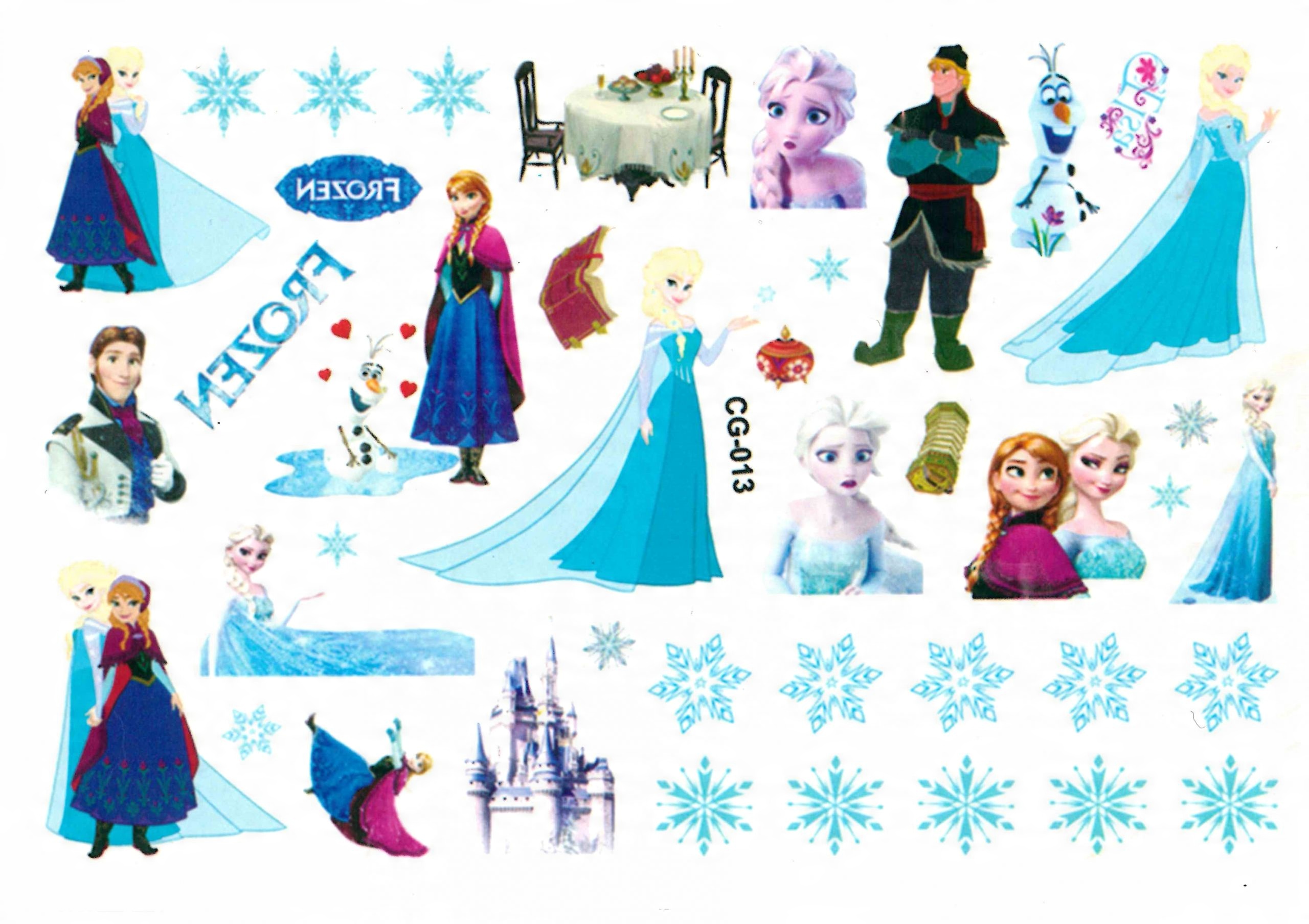

Tatuaż zmywalny dla dzieci Elsa Anna CG013