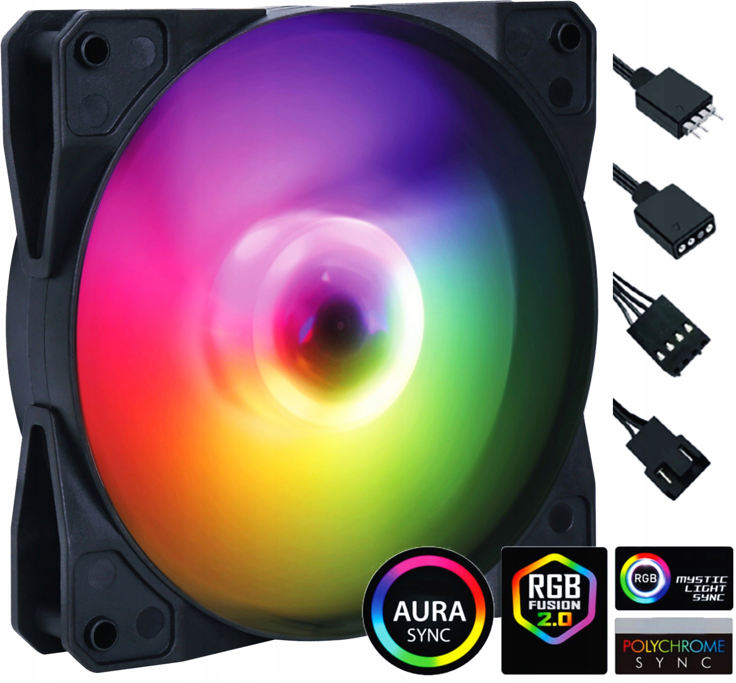 Wentylator Arctic 120 mm A-RGB PWM 3000 obr/min łożysko hydrodynamiczne