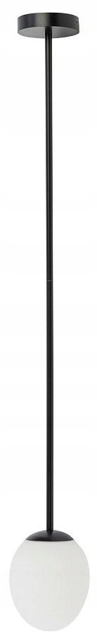 Stropná lampa Ice Egg čierna biela sklenená 1xG9 Závesná lampa Dom