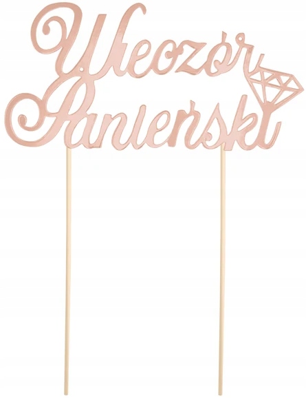 Topper na Tort WIECZÓR PANIEŃSKI Dekoracja Ciasta